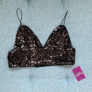 sequin bralette